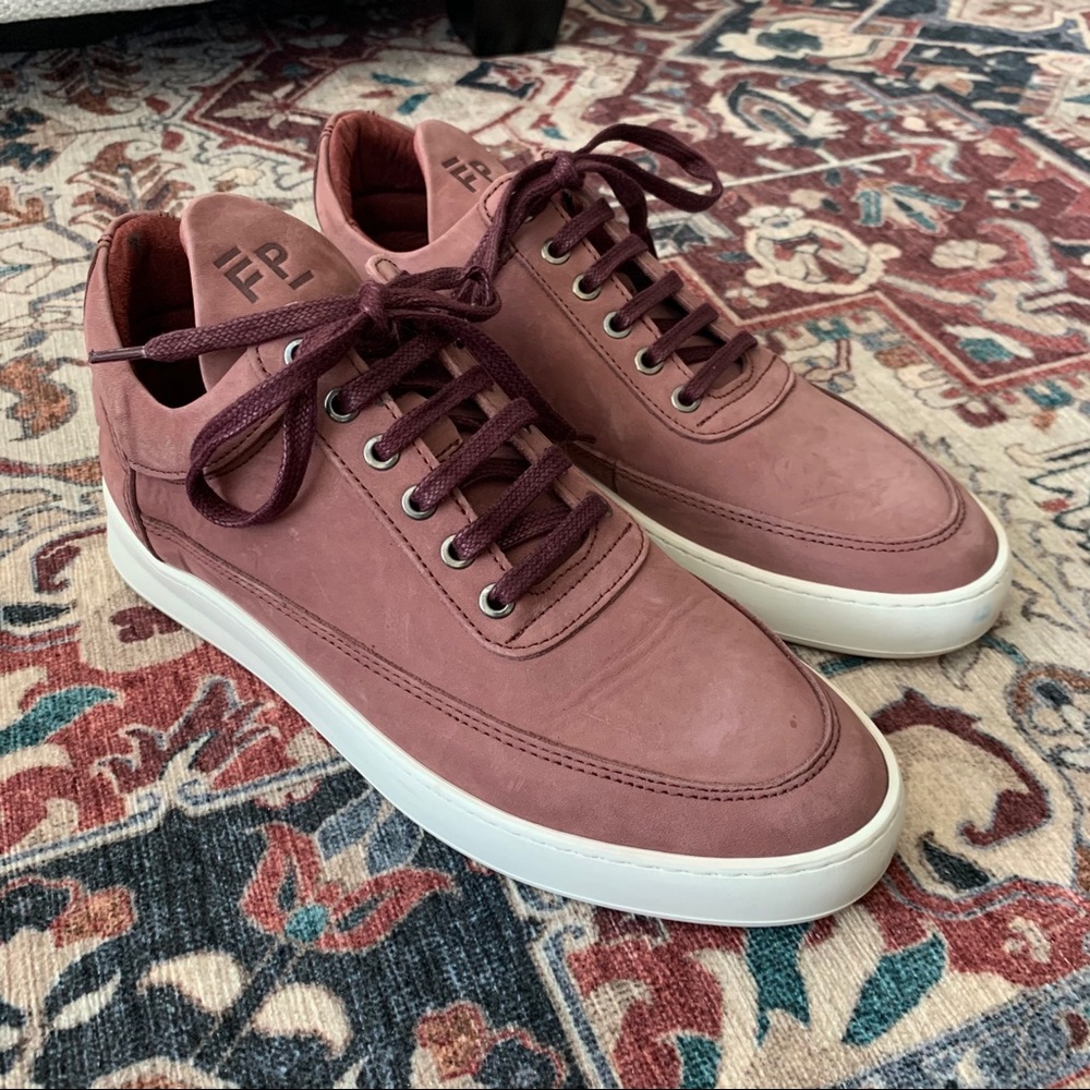 Filling Pieces low top nubuck sneakers